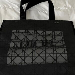 GWP Novelty Dior Black Geometric Pattern Tote